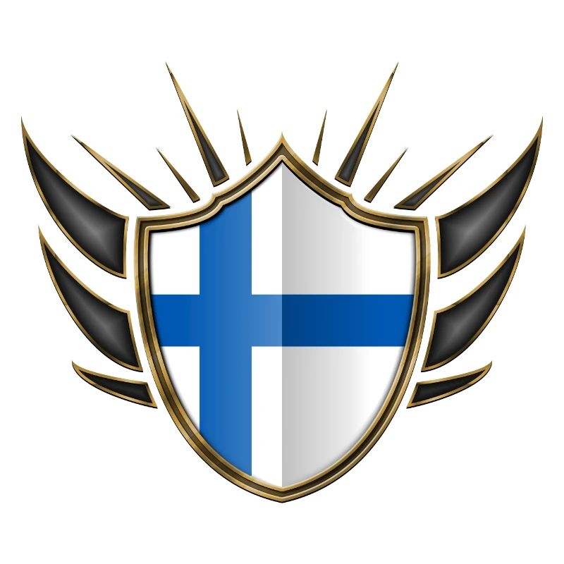Finlande crête de drapeau 014