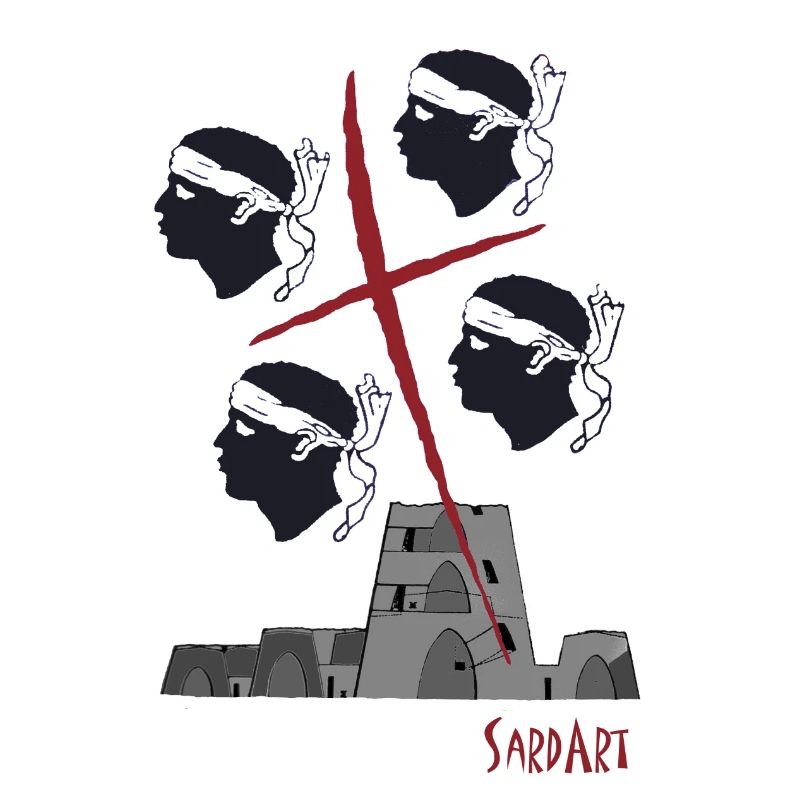 4 Mori - Le drapeau sarde avec nuraghi