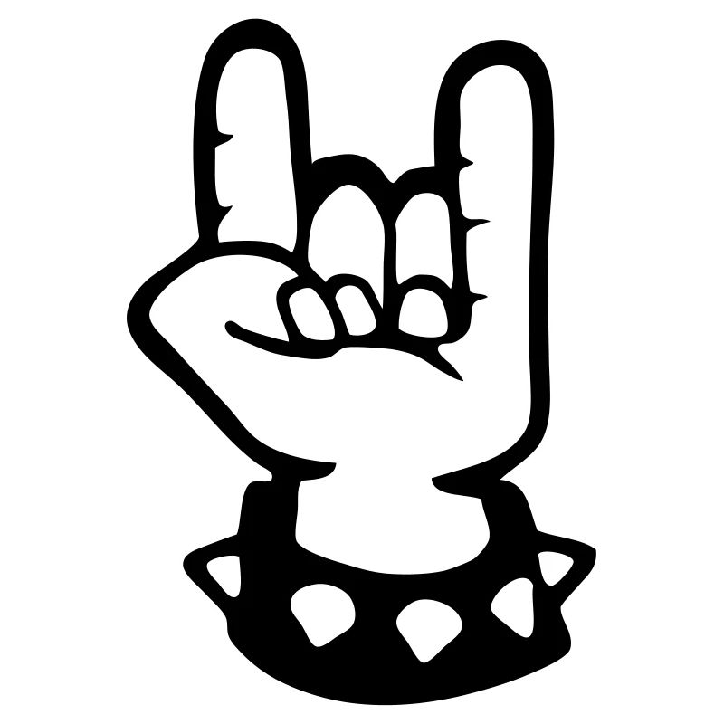 signe cornu metal fork rock hand sign devil hard