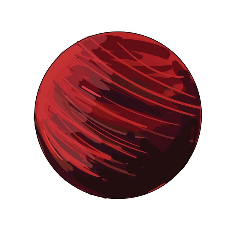 Circle Red Circle Symobl Shapes Planet