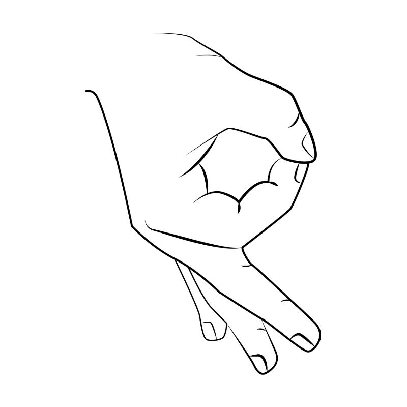 Regardé dans / blague / main de troll