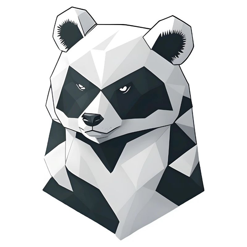 Minimalistic Panda