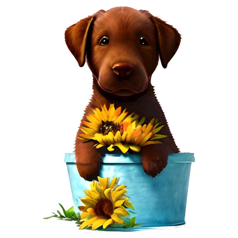 Chiot Labrador Retriever Labrador propriétaire