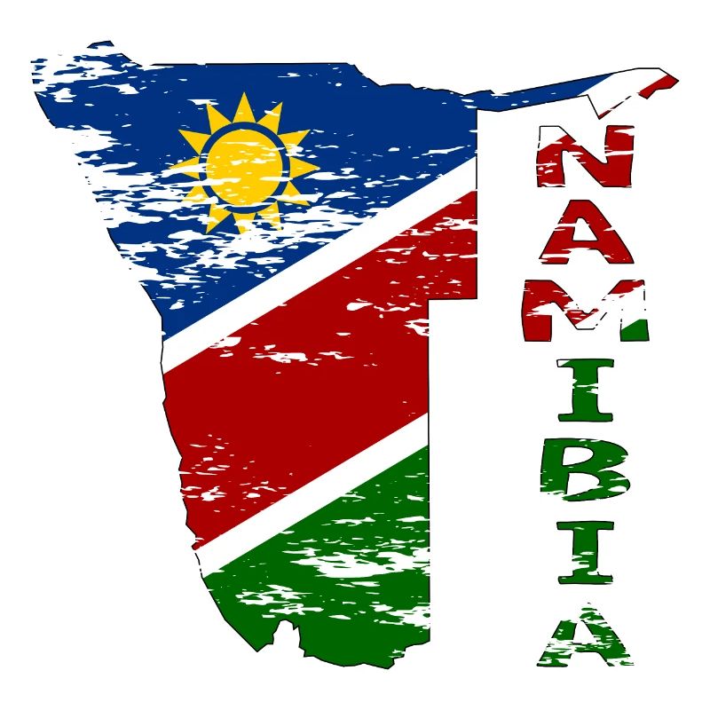 Namibia Map Flag used