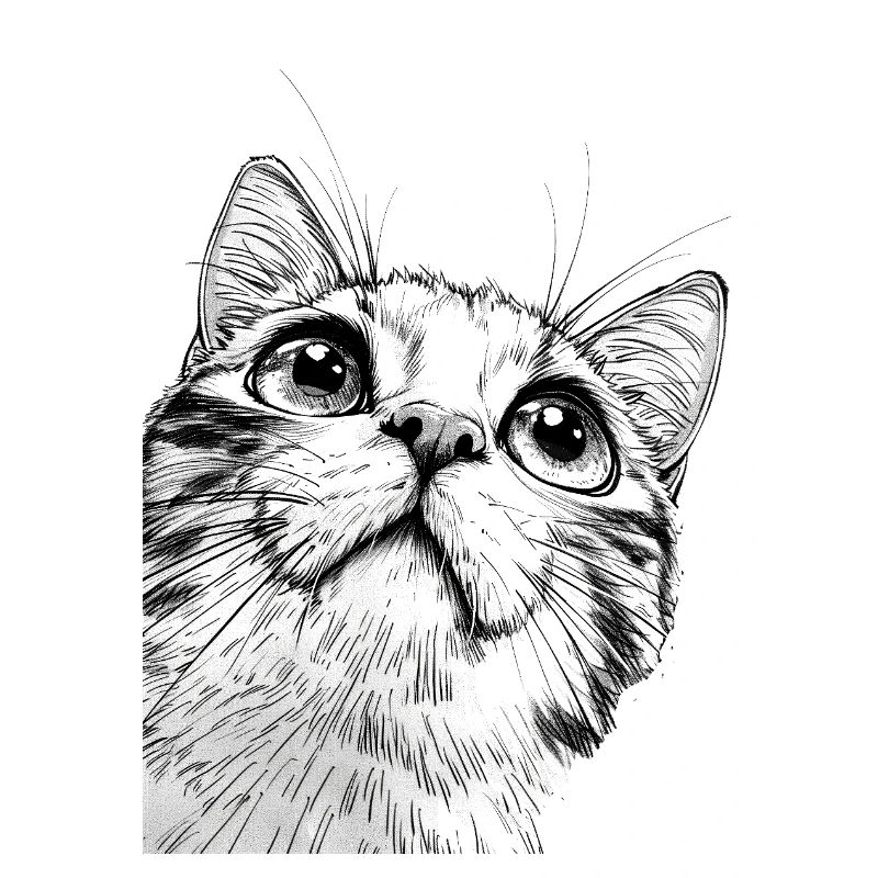 Chat Mickey Noir et Blanc