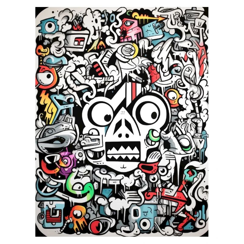 Inspirations Graffiti :Gnu Graffiti Abstrait