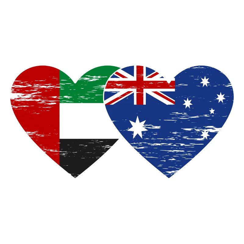 Émirats arabes unis Australie Drapeau