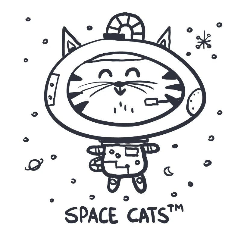 Chat de l'espace | Chat astronaute | Geek | Nerd