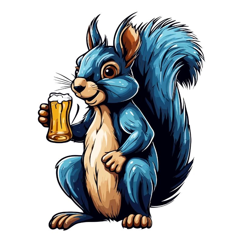 Eichhörnchen / Tier / Nagetier / Waldtier / Comic
