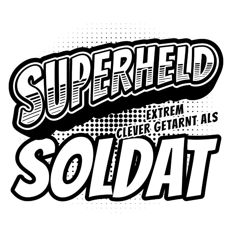 Superheld, clever getarnt als Soldat