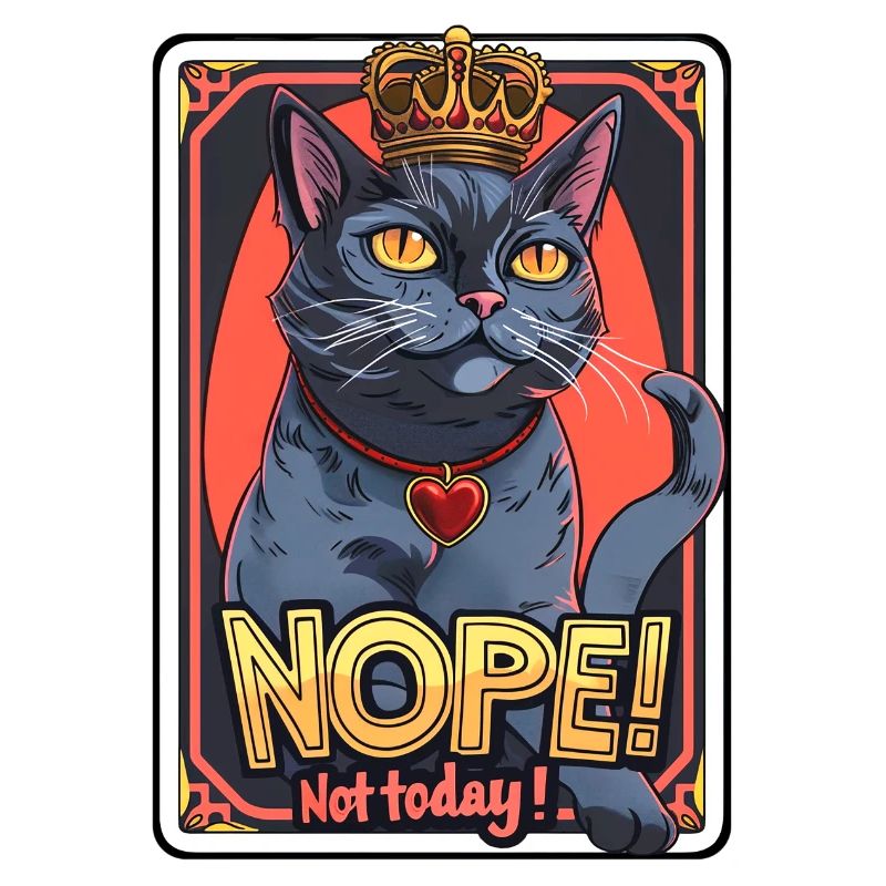 Cat doesn't feel like it