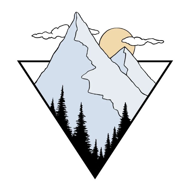 Mountain logo, mountain design