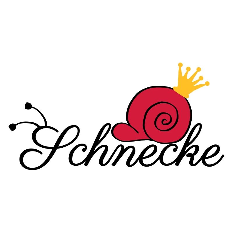Schnecke Schrift Krone