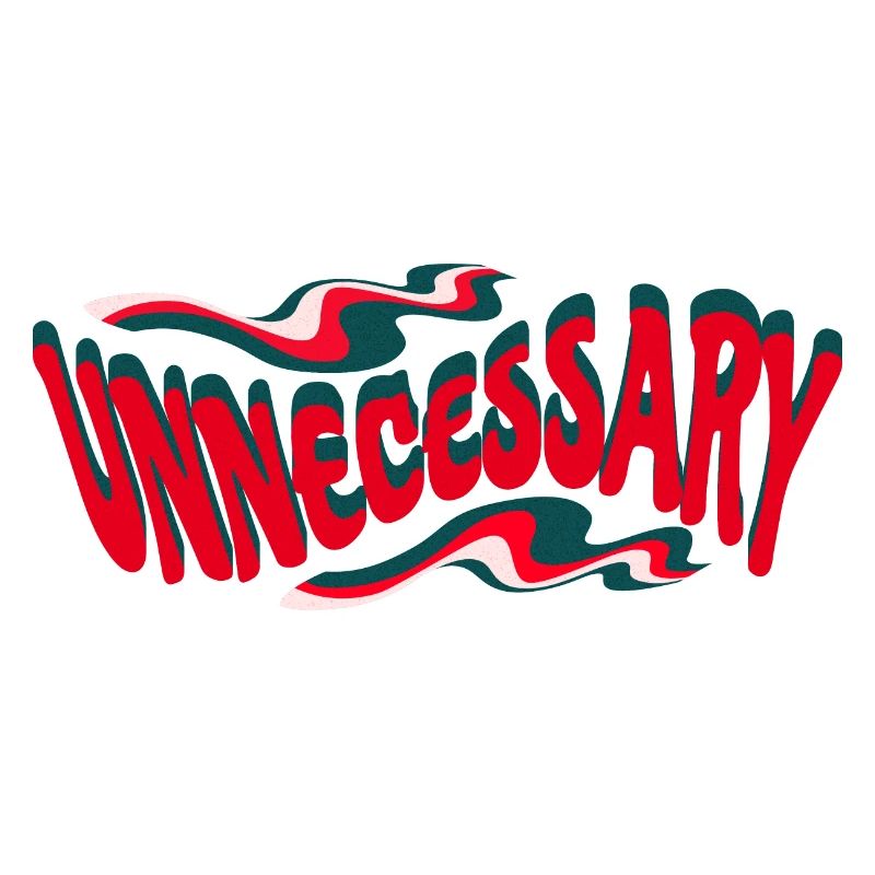 Retro Unnötig Statement Text
