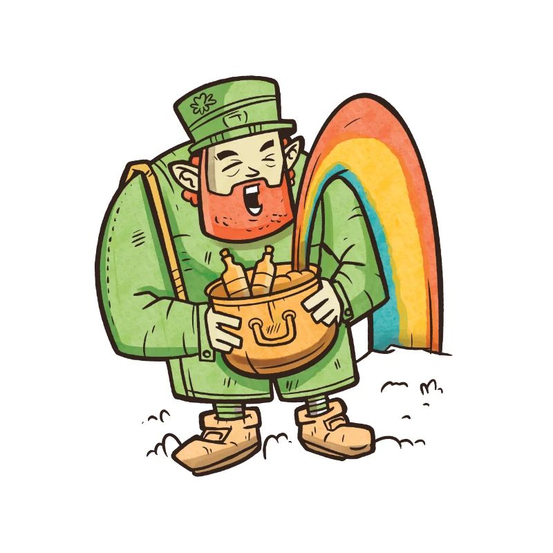 Conception de bière gobelin pour l’Irlande St. Patrick’s