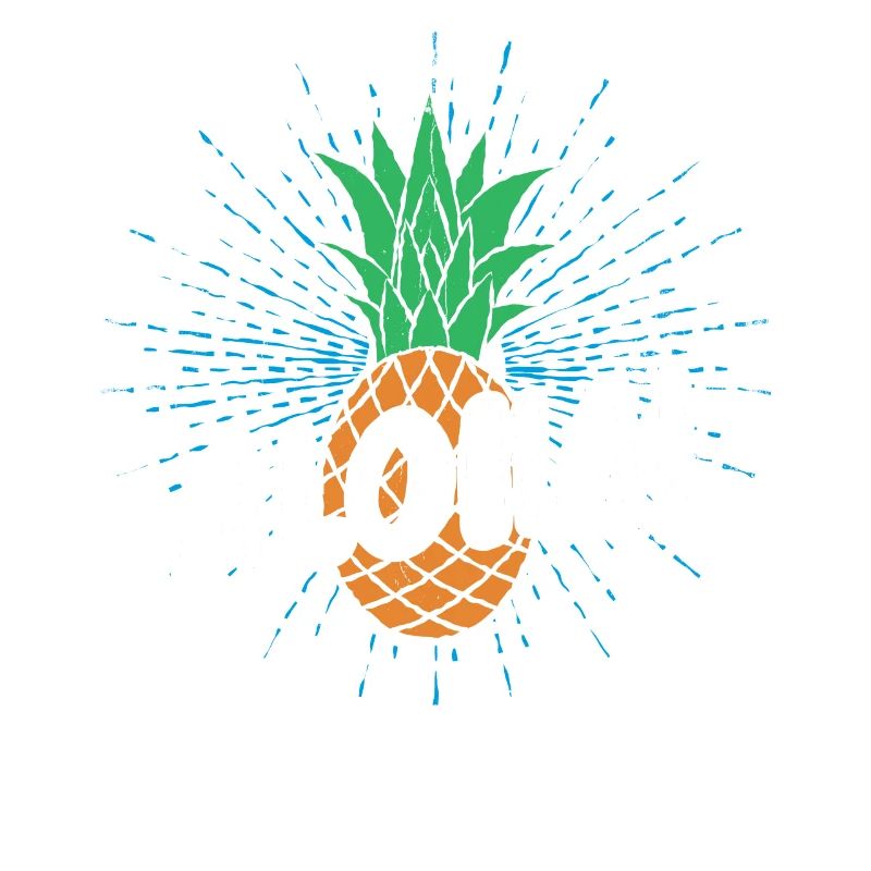 Aloha pineapple design For beach lovers pineapple