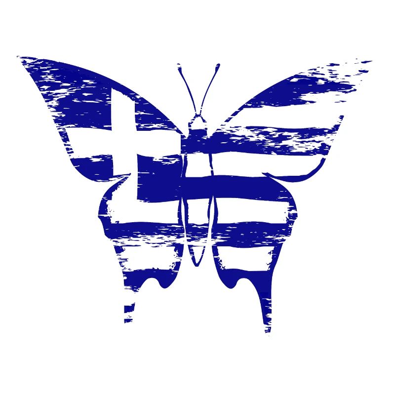 Drapeau de la Grèce Papillon utilisé