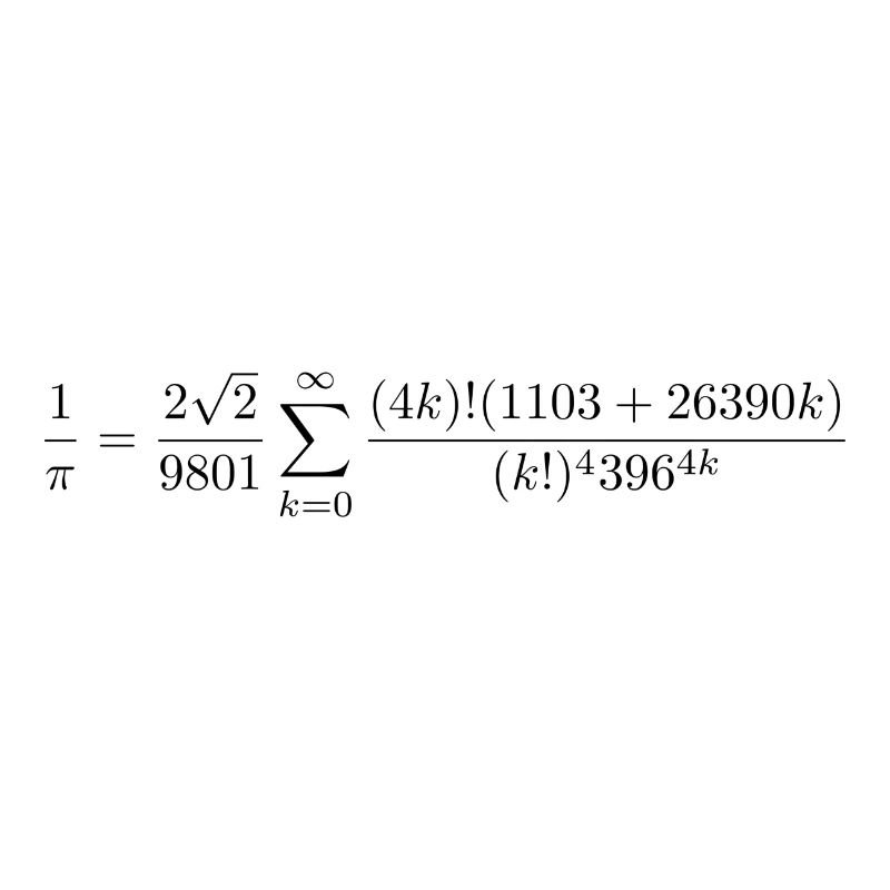 Formule Ramanujan Pi