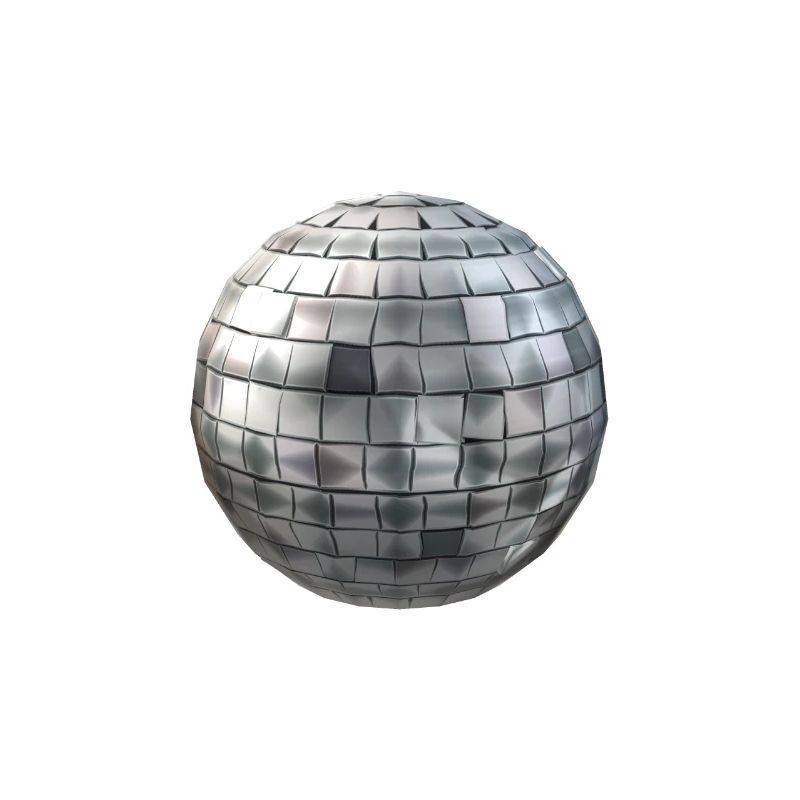 Silver disco ball