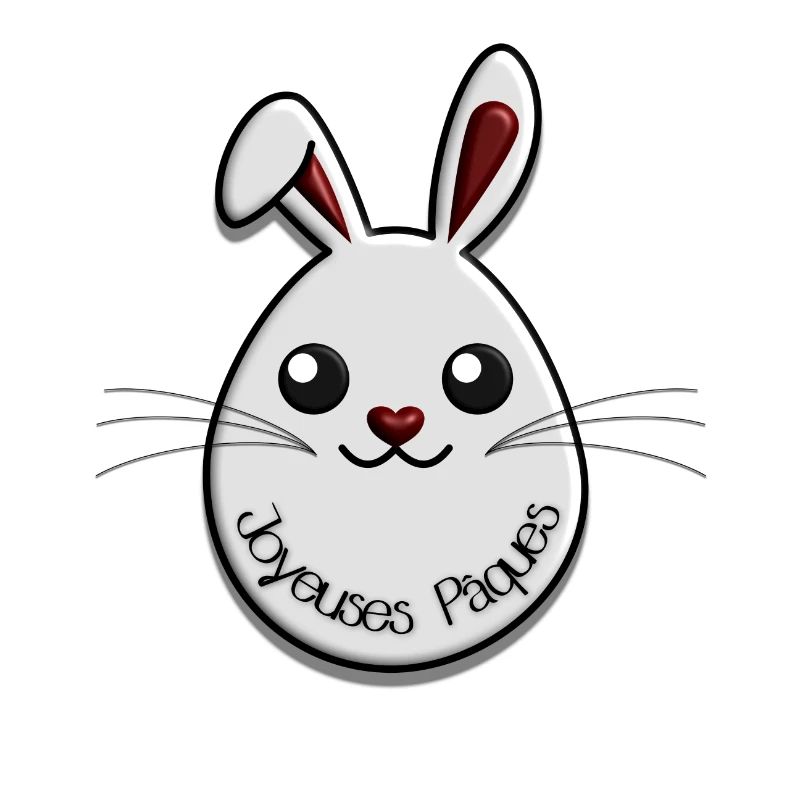 Lapin pâques mignon