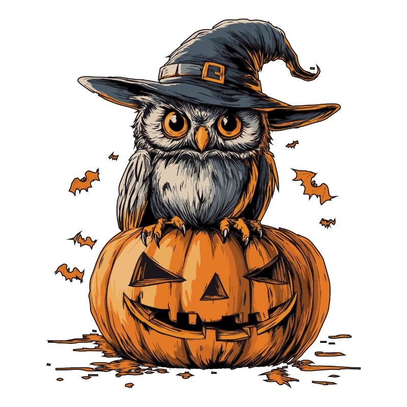 Lustige Halloween Eule