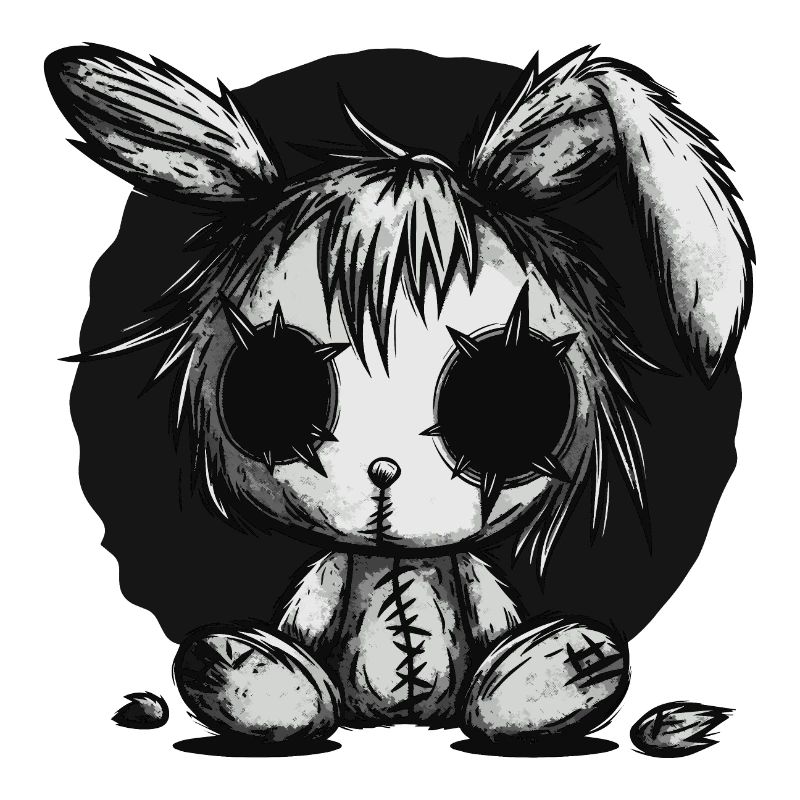 Mignon lapin effrayant