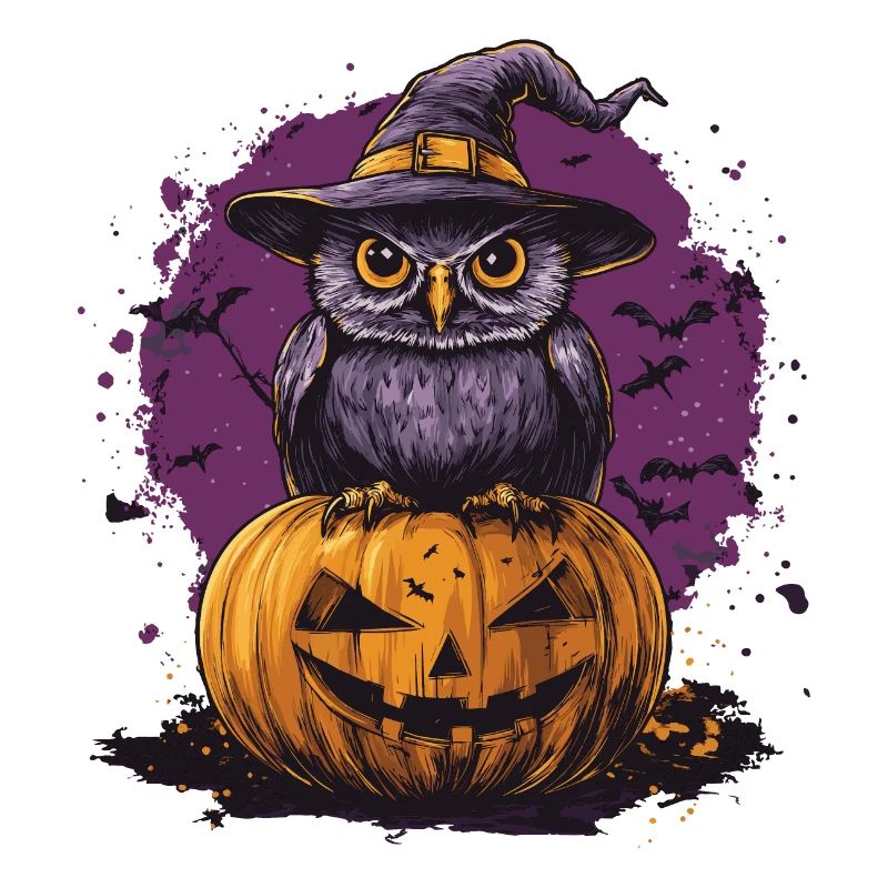 Lustige Halloween Eule