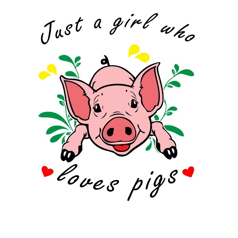 Nur ein Mädchen dass Schweine liebt Schwein Spruch