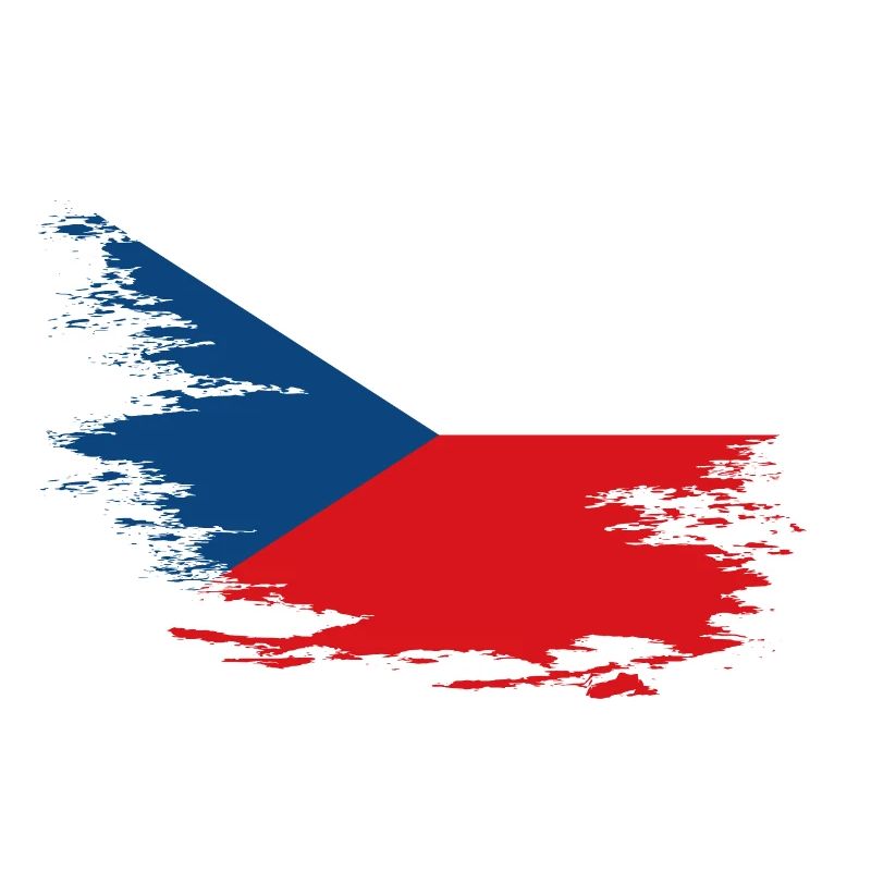 Drapeau de la République tchèque utilisé design