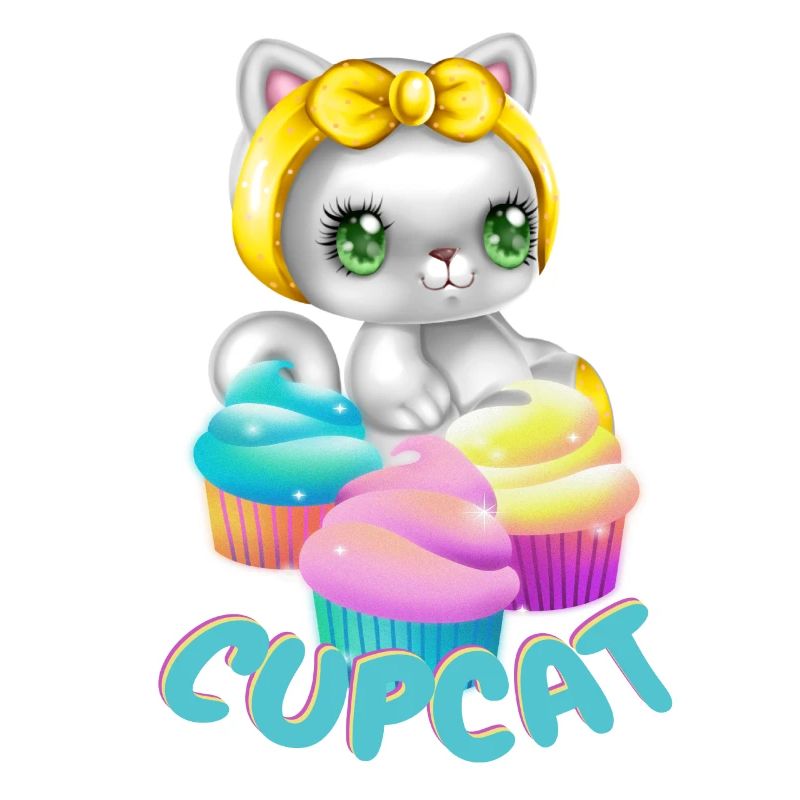 Chat avec Muffin - Cupcat- T-shirt chat