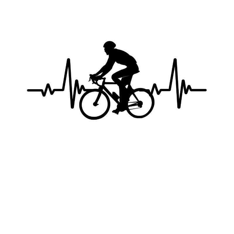 Fréquence cardiaque de vélo de route Heartbeat Line Bicycle