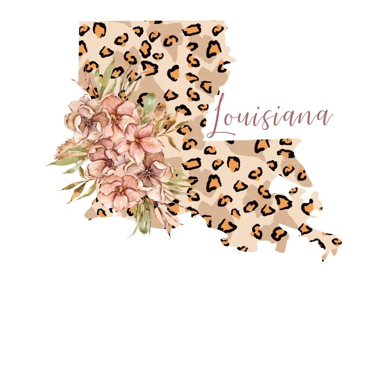 Louisiana leopard pattern map