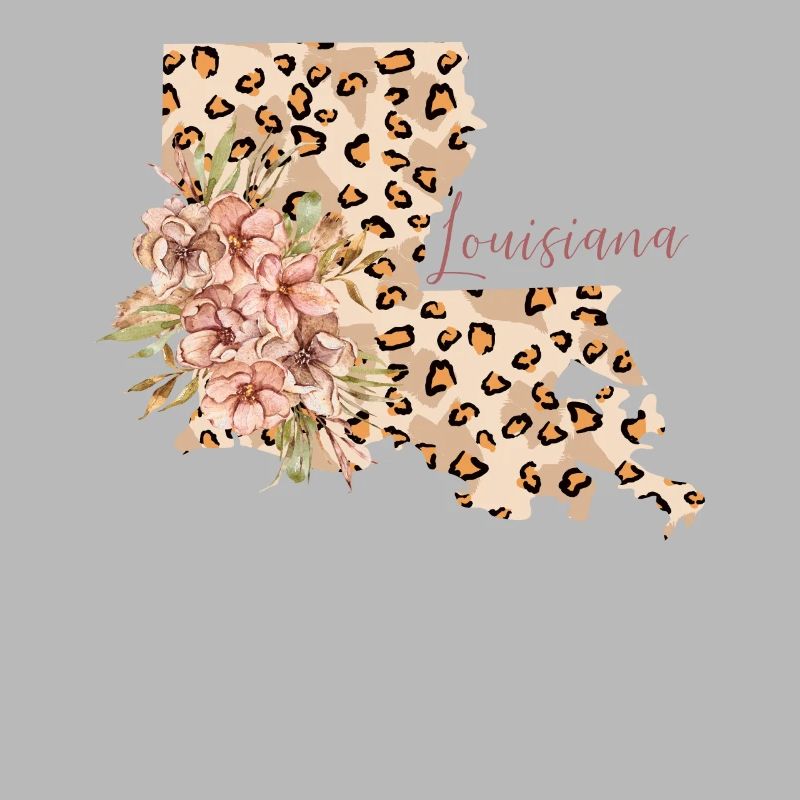 Louisiana leopard pattern map