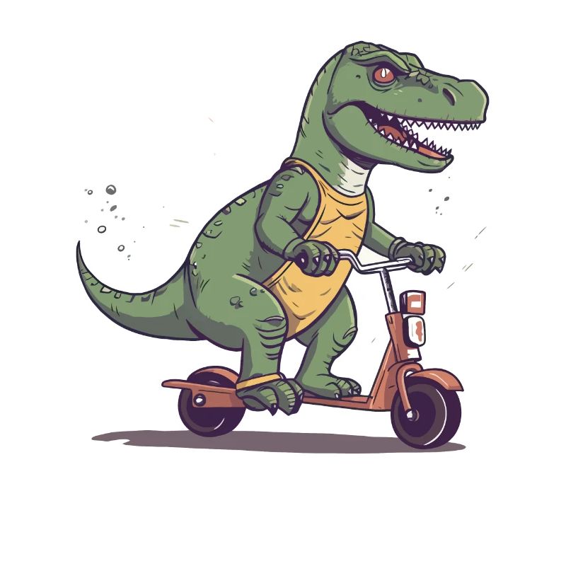 Scootering T Rex C’est comme ça que je roule