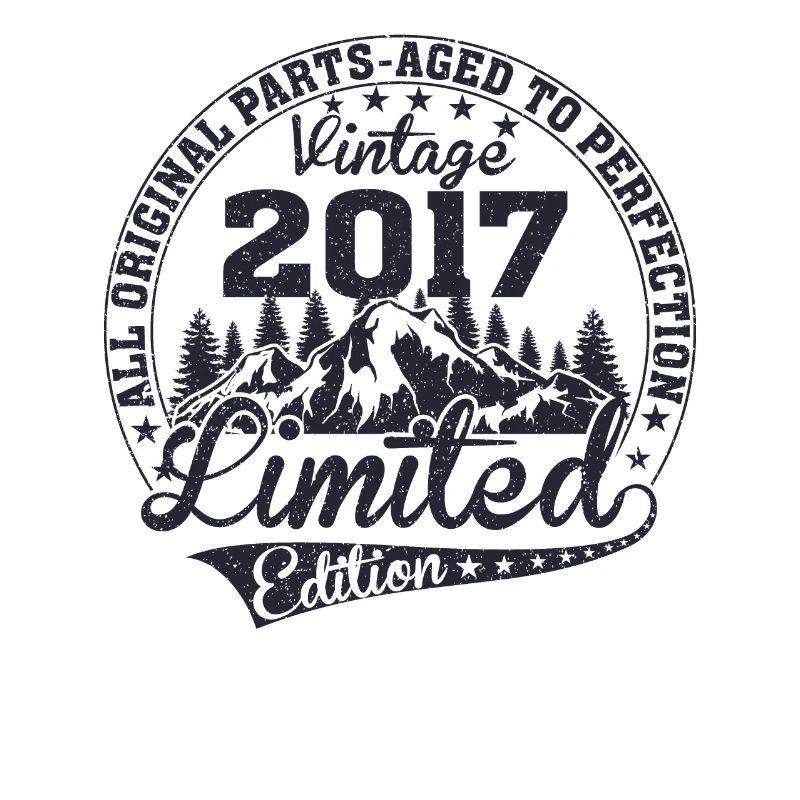 Born 2017 Vintage Retro Anniversary