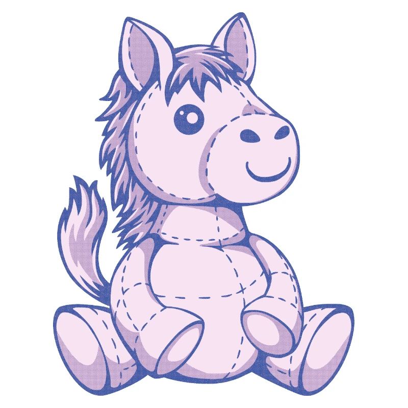 süßes Stofftier Pferd