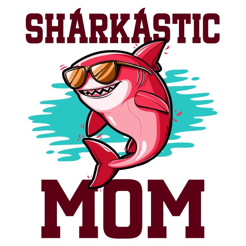 Sharkastic Mère Requin Blague Maman Sarcastique