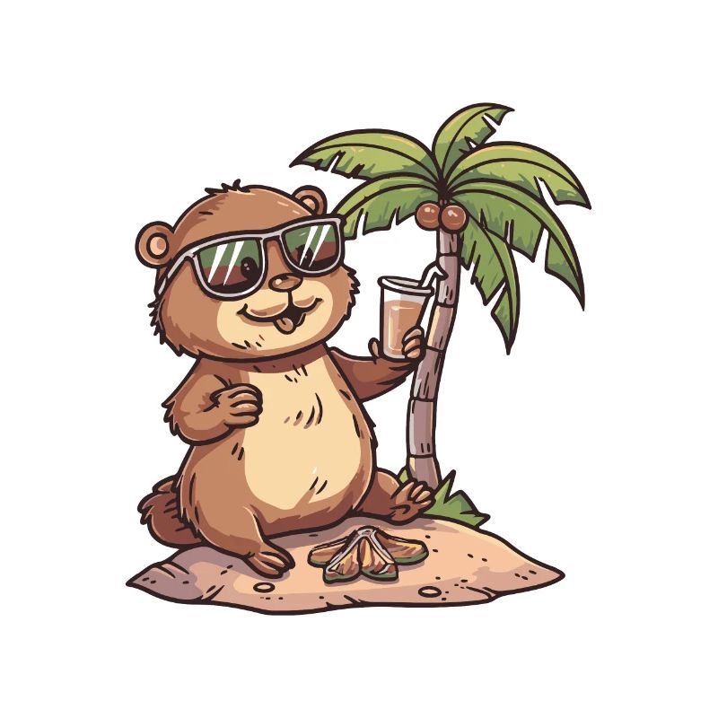 Castor, Île, Été, Palm