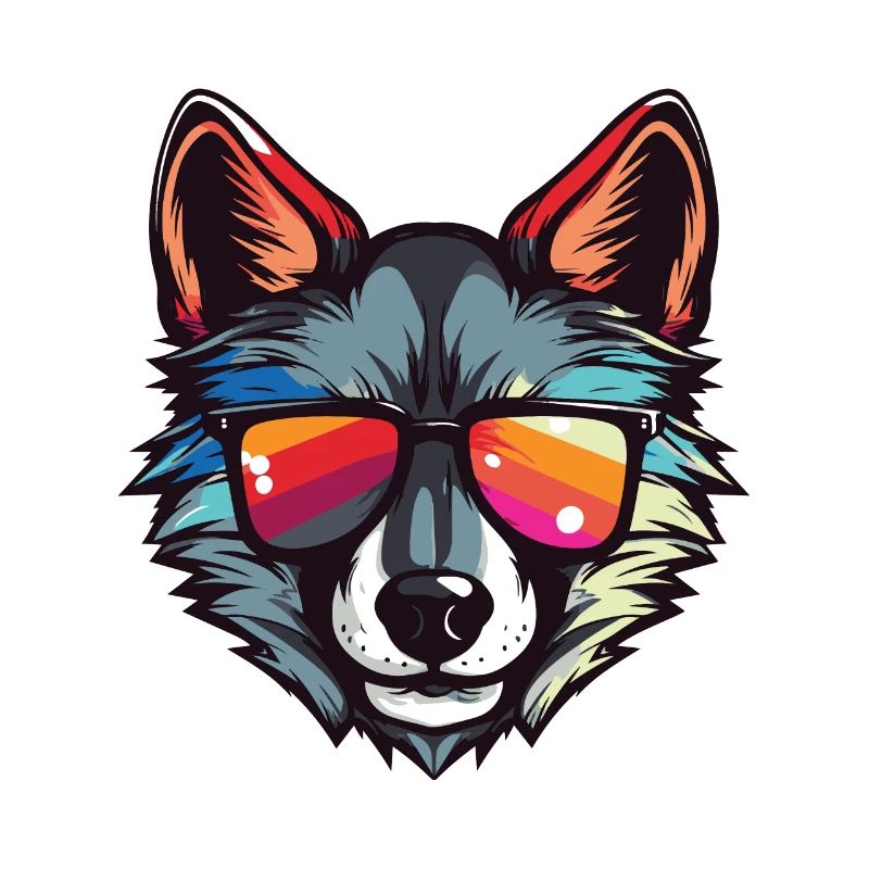 Wolf Kopf Cool