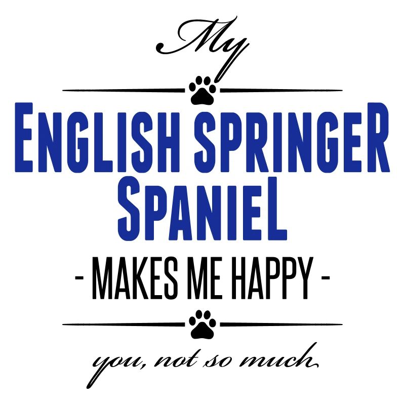 Mon anglais Springer Spaniel me rend heureux