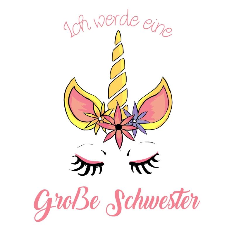 Süßes Einhorn - Ich werde große Schwester