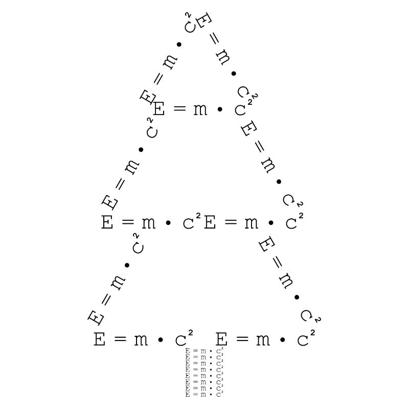 E = m * c² - Sapin de Noël - Physique - Noël