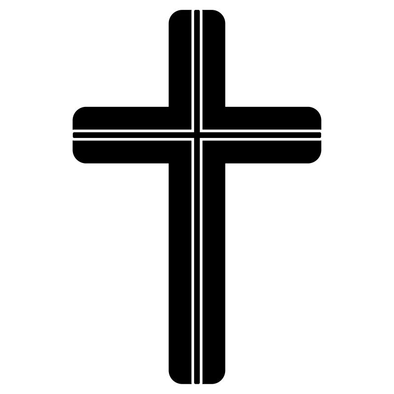 Symbole de croix simple