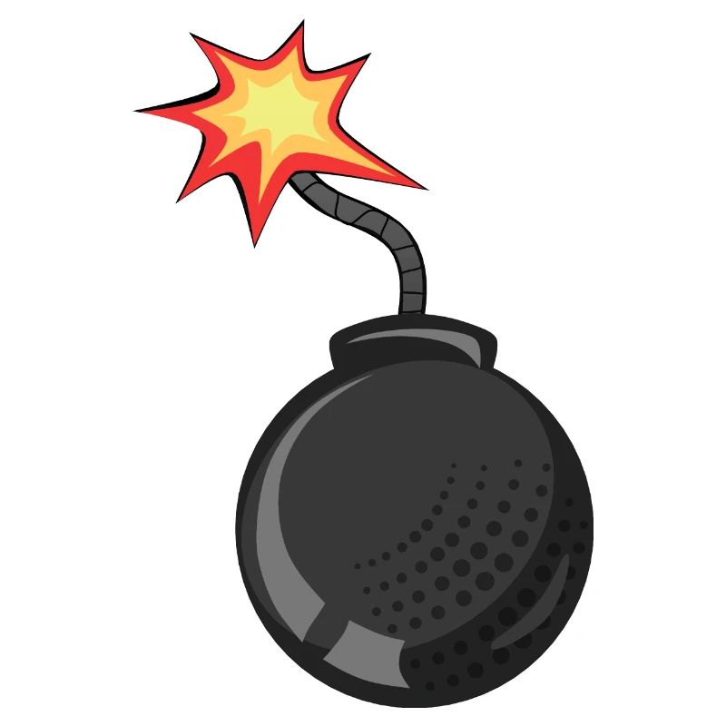 bomb meche drawing flame