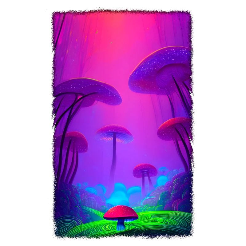 Champignon Forêt verticale 2