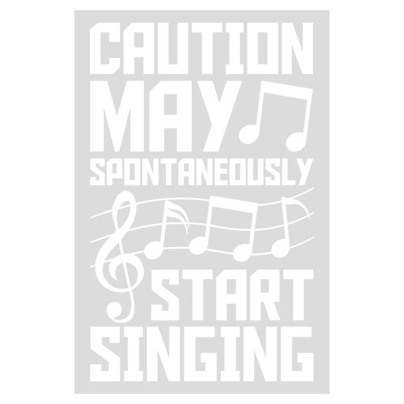 may spontaneously start singing