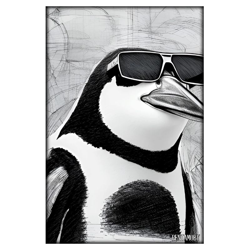 Pinguin Sonnenbrille Wildtier Vogel Seevogel