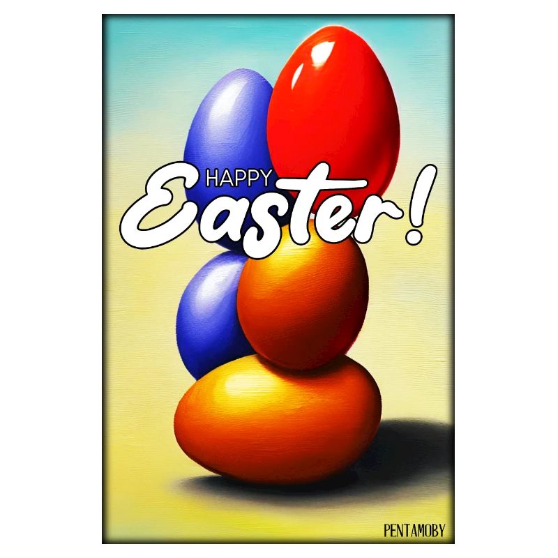 Joyeuses Pâques - Oeuf de Pâques Easter Oeufs colorés