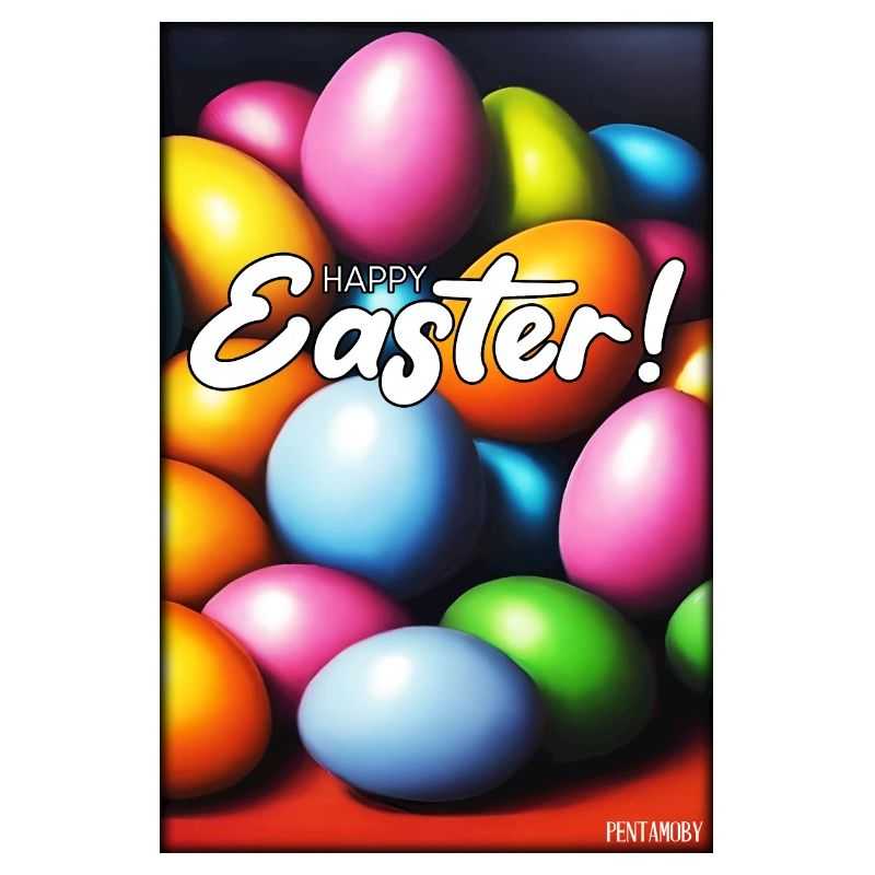Joyeuses Pâques - Oeuf de Pâques Easter Oeufs colorés