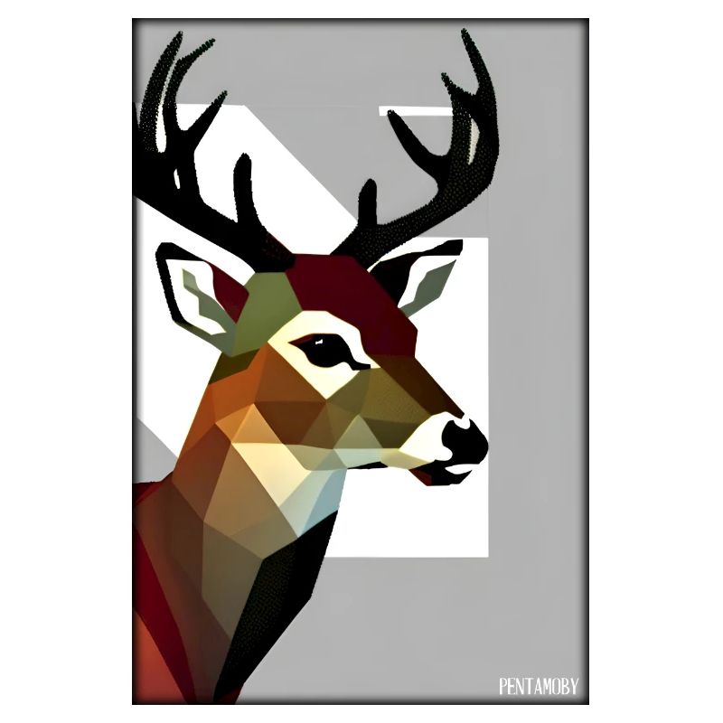 Cerf Polygone Faune sauvage Forêt Nature Bois